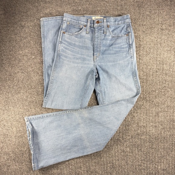 Madewell Denim - MADEWELL Jeans Women's 27 X 28 Denim Light Wash High-Rise Retro Flare